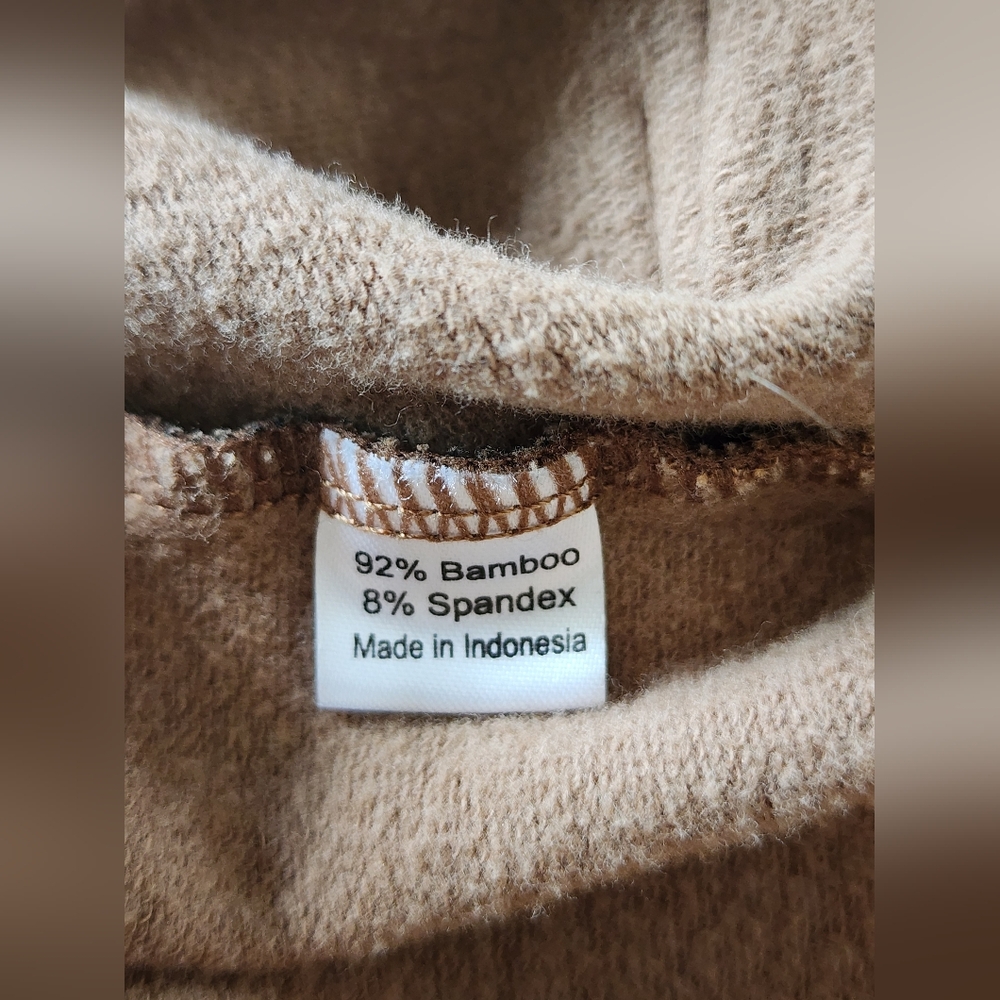 FLUTTER bamboo jacket, button up, brown/black, size XS - Picture 7 of 8